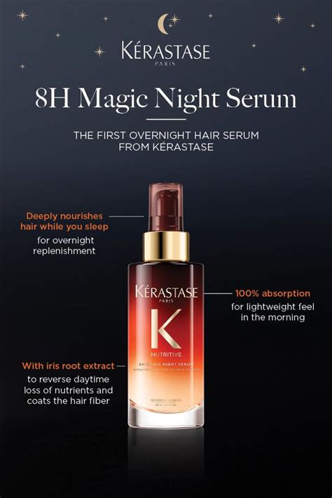 Kerastase magic night serum for 8 hours of hair repair